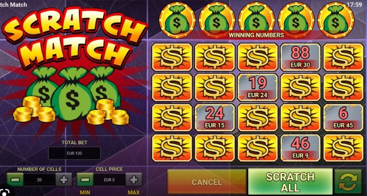 Игровой автомат Scratch Match (Скретч Матч) – играть бесплатно или на деньги в казино Вулкан Платинум